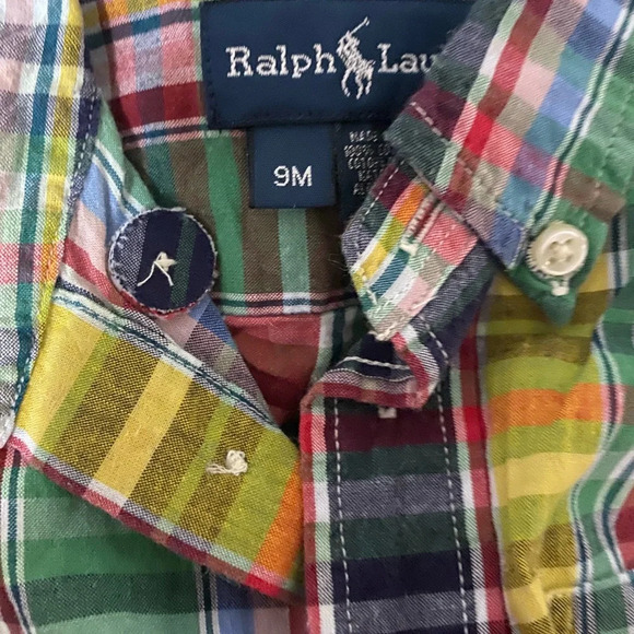 Ralph Lauren Shirt - size 9 months - Picture 7 of 9